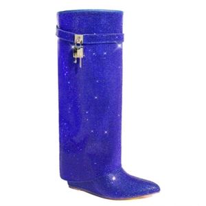 Ladies crystal boots